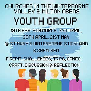 Youth Group events Feb-April 2023